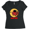 mad bull Women's Triblend Scoop T-shirt