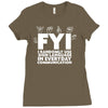 i use random sign language Ladies Fitted T-Shirt