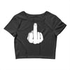 middle finger Crop Top