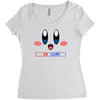 kirby gamer geek snes Women's Triblend Scoop T-shirt