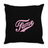 official fame Throw Pillow