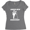 under new management funny Women's Triblend Scoop T-shirt