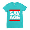 Martinez Twins savage Ladies Fitted T-Shirt