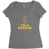 i'm a keeper Women's Triblend Scoop T-shirt