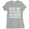 kiss me Ladies Fitted T-Shirt
