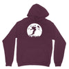 skiier moon moonlight silhouett Hoodie