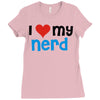 i love my nerd Ladies Fitted T-Shirt