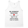 breakfast workout routine girls muscle top Tank Top