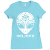 alien believe Ladies Fitted T-Shirt