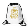 sparta gym  film funny Drawstring Bags