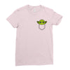 cute yoda pocket Ladies Fitted T-Shirt