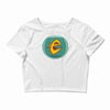 angry goldfish cartoon Crop Top