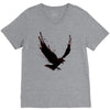 black raven with red eye V-Neck Tee
