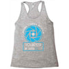 aperture science volunteer Racerback Tank