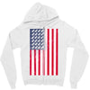 t-rex vintage american flag Zipper Hoodie