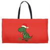 christmas dinosaur Weekender Totes