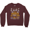 born march multitasking problem solving Crewneck Sweatshirt