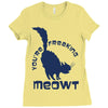 CHECK MEOWT CAT Ladies Fitted T-Shirt