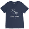 lucky fuers dice V-Neck Tee