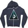 Abstract Planet Zipper Hoodie
