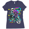 pop biker Ladies Fitted T-Shirt