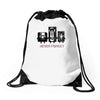 never forget casette diskette Drawstring Bags