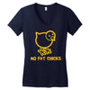 no fat chicks Women's V-Neck T-Shirt