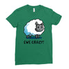 ewe crazy Ladies Fitted T-Shirt