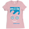 blur milk coffee and tv rock music band Ladies Fitted T-Shirt