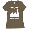 factory records Ladies Fitted T-Shirt