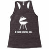 i turn grills on Racerback Tank