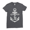 anchored faith (2) Ladies Fitted T-Shirt