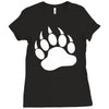 tiger paw sticker vinyl decal   wildcat claws print pet car window tru Ladies Fitted T-Shirt