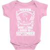 Never Underestimate Dog Rescuer Who Was Born September Baby Onesie