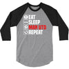 eat sleep manchester 3/4 Sleeve Shirt
