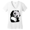 happy panda Women's V-Neck T-Shirt