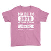 made in 1978 40 years of being awesome Youth Tee