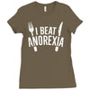 i beat anorexia Ladies Fitted T-Shirt