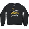 kings are born in january Crewneck Sweatshirt