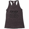 dad a sons first hero Racerback Tank