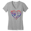 perfect dog love Women's V-Neck T-Shirt