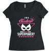 What's Your Superpower? Women's Triblend Scoop T-shirt