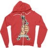go vegan 6 Zipper Hoodie