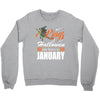 Halloween Kings Are Born In January Crewneck Sweatshirt