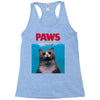 Jaws Parody Paws Racerback Tank