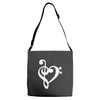 musik notes Adjustable Strap Totes
