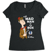 the mad man in the box Women's Triblend Scoop T-shirt