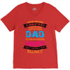 Super Cool Dad Of A Freaking Awesome Daughter V-Neck Tee