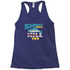sharks will kill you Racerback Tank
