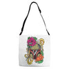 boba flower Adjustable Strap Totes